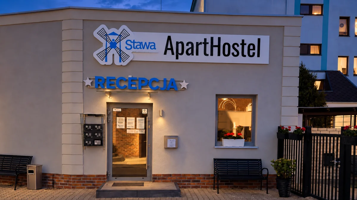 Stawa ApartHostel — pokaz kasetonu z wyłączonym podświetleniem