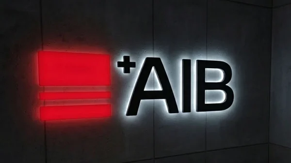 AIB — logo z tylnym podświetleniem