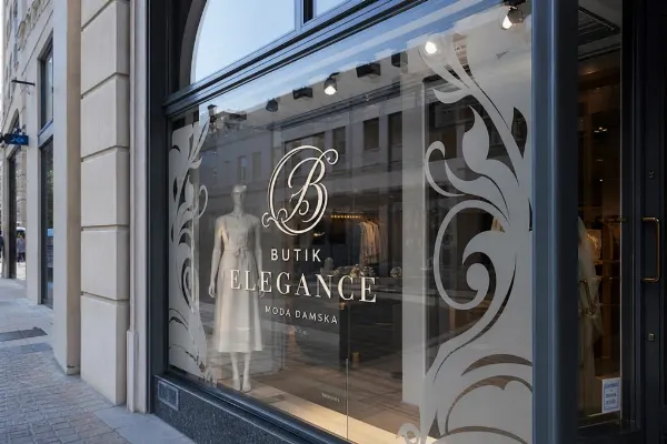 Butik Elegance — oklejenie witryny